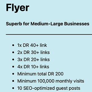 Flyer Link Building package