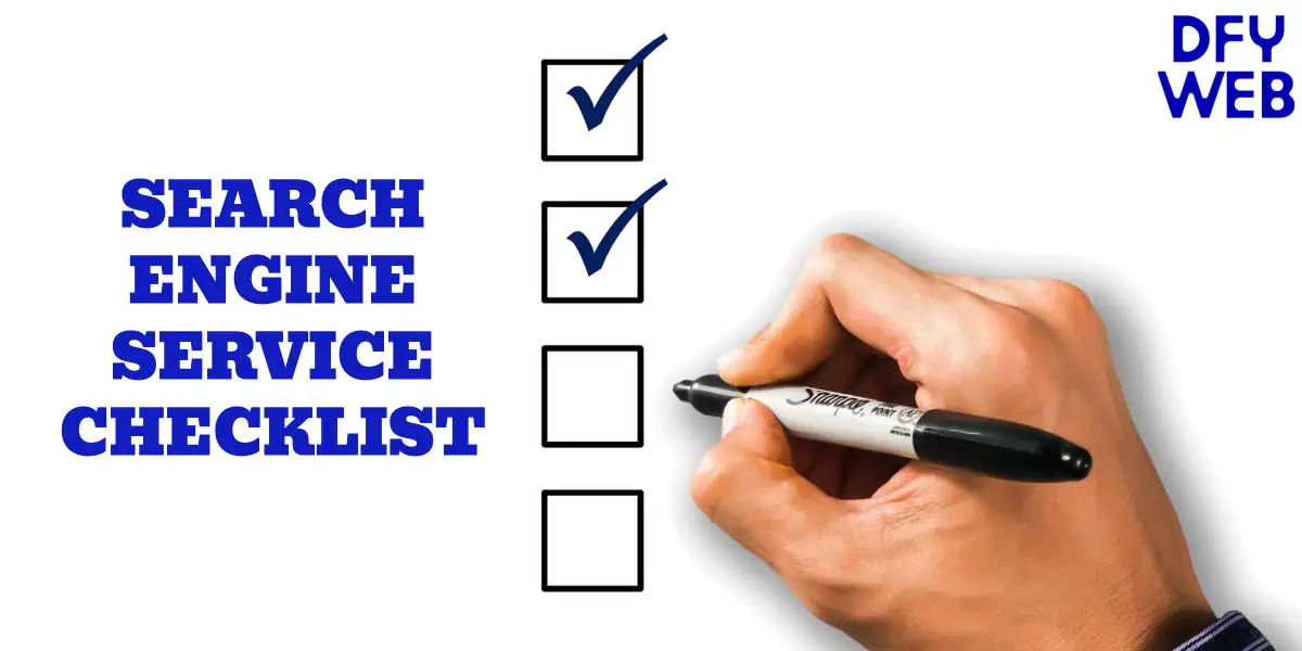 search engine service checklist