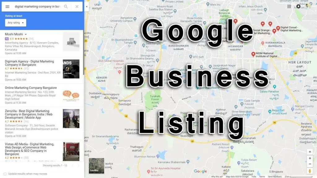 Local Business Listing On Google Maps